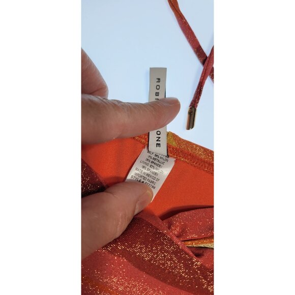 Robin Piccone Women's Greta Top Brallete Bikini Swim Bottom Mid Rise Medium NEW - Picture 3 of 8